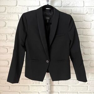 J.Crew Black Wool Blazer – Size 0